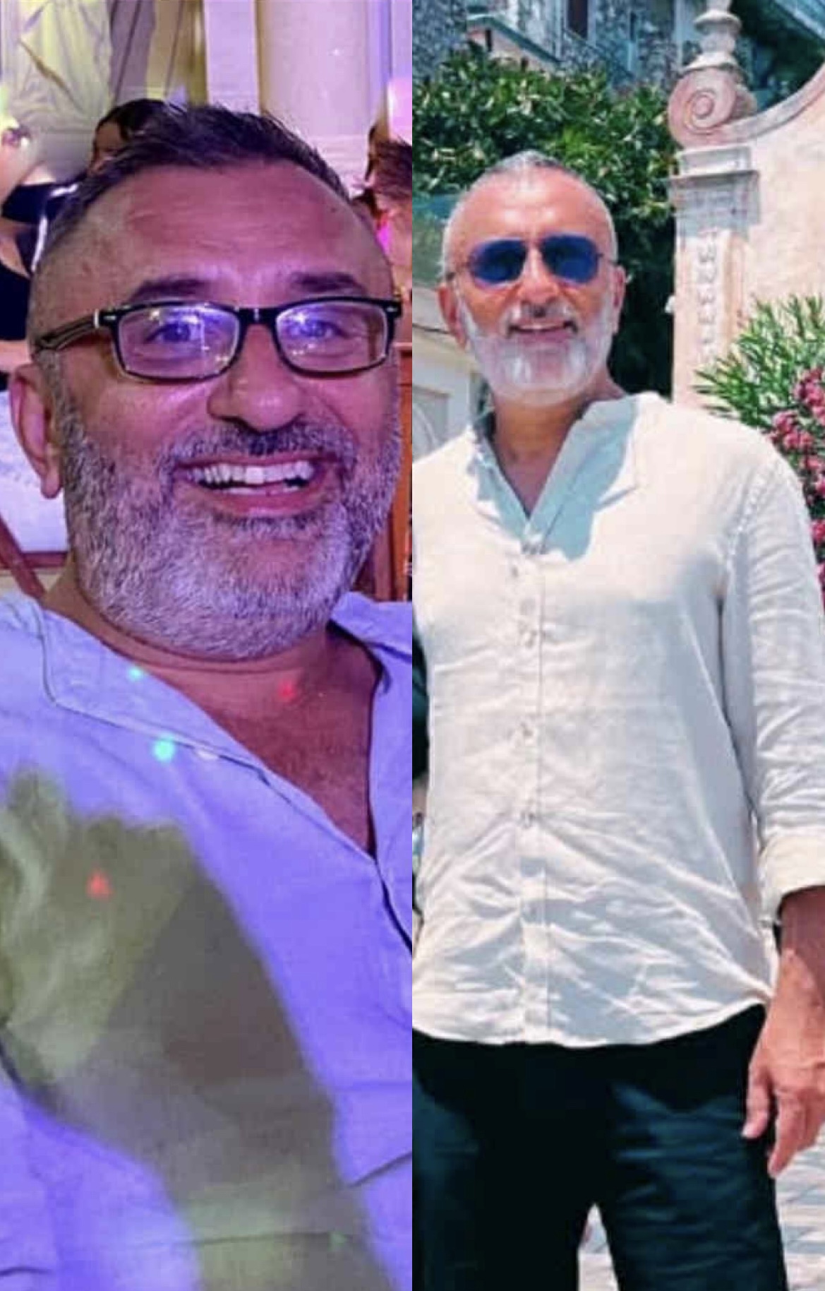 Client B before and after transformation — 20kg lost with in-person personal training in Malta