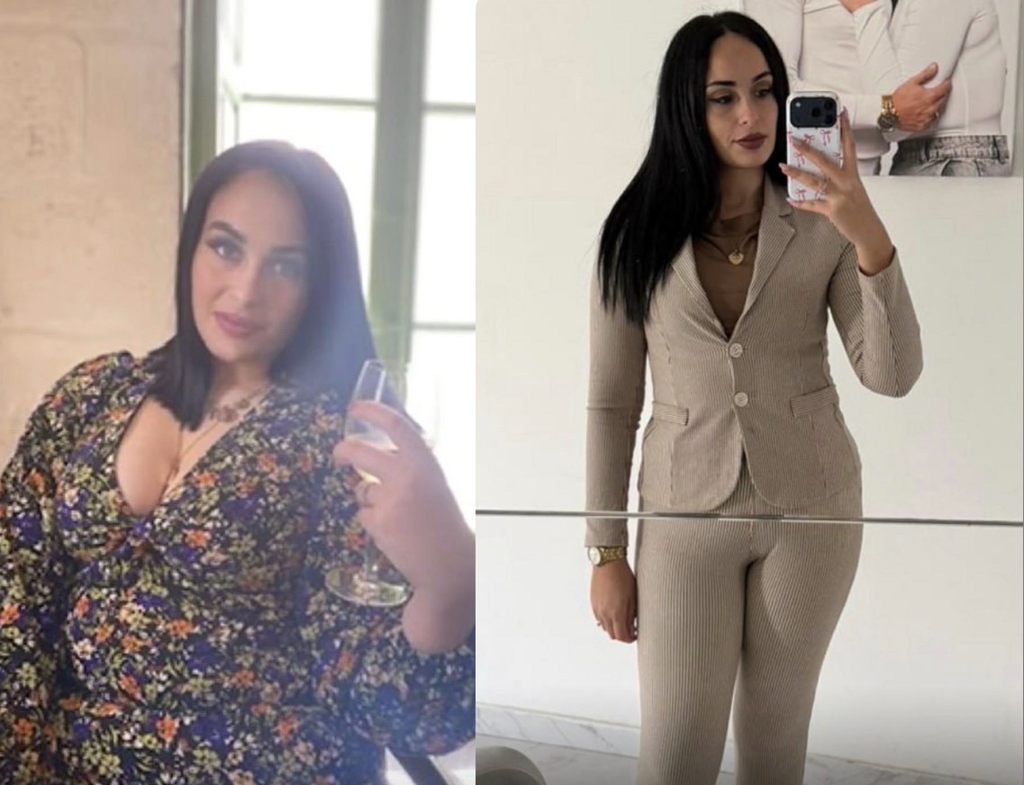 Client C before and after transformation — 8kg lost in 4 weeks with Chircop Coaching online coaching