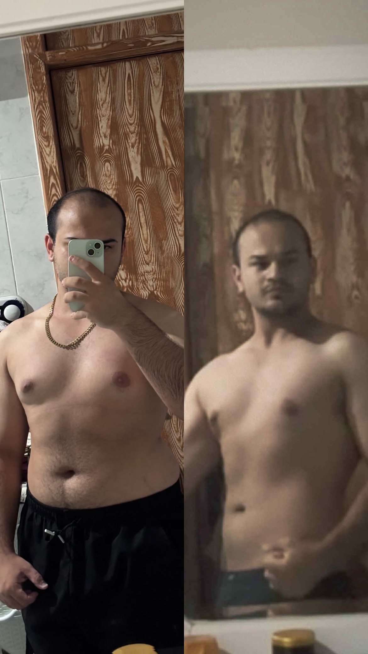 Client D before and after transformation — 20kg lost in 3 months with Chircop Coaching online coaching