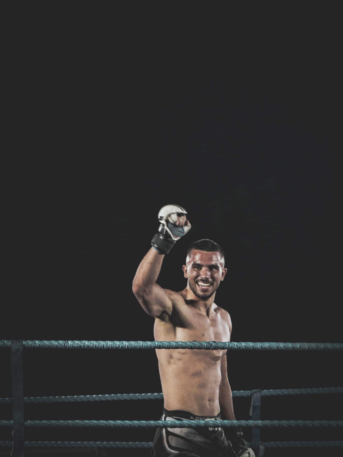 Ruud Chircop competing in an MMA fight
